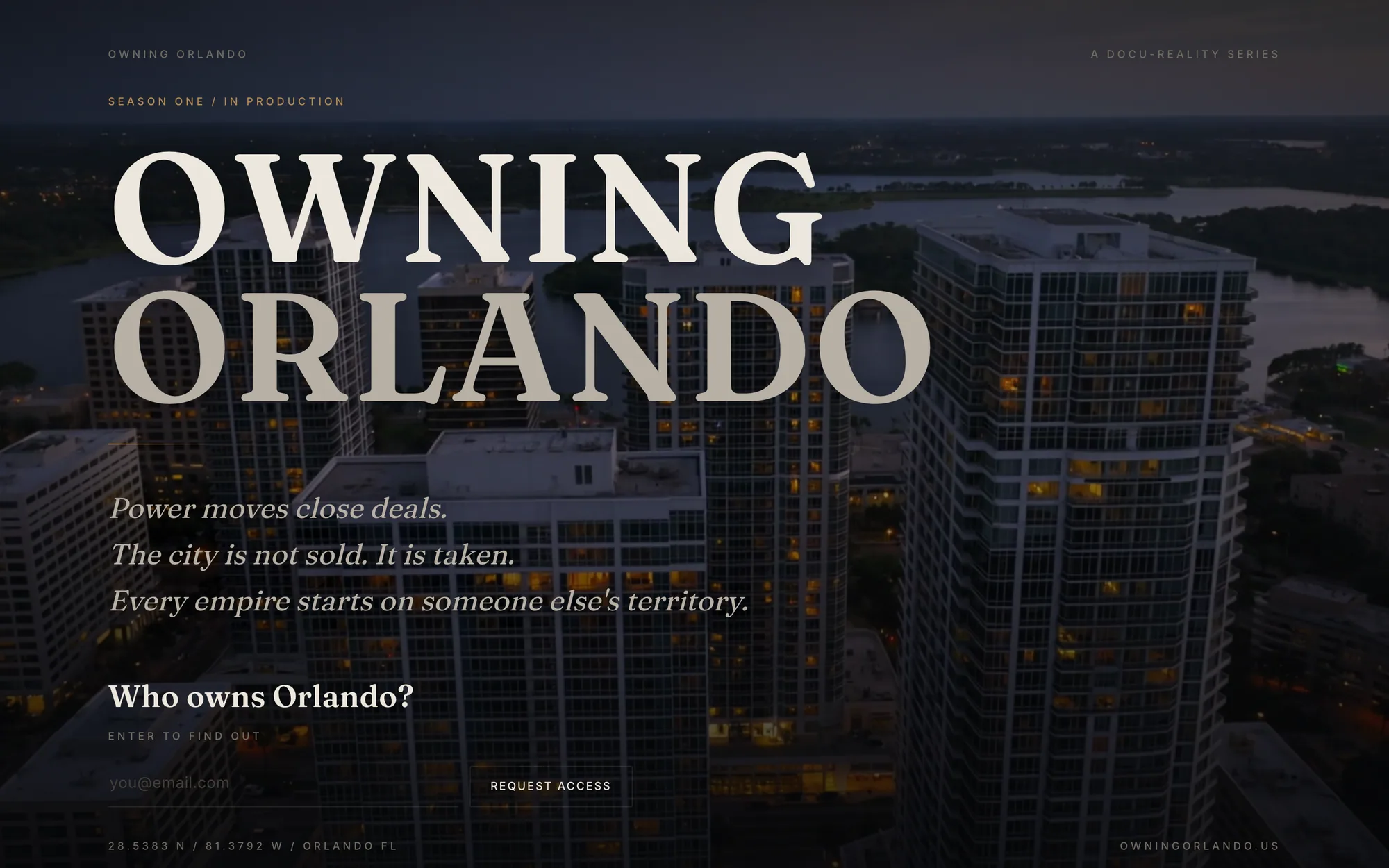 Owning Orlando interface